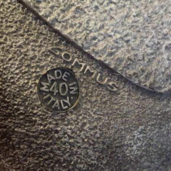 Luichiny Size 40 US 9 - 9.5 Womens Black Suede Slip-On Mules Low Wedge Heel - Picture 8 of 8